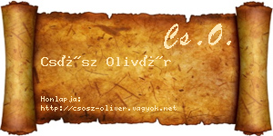 Csősz Olivér névjegykártya